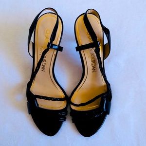 Charles Jourdan Paris black high heel shoes, size 6M